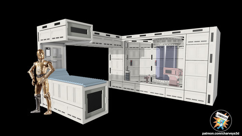 Diorama echo base medical - echo,